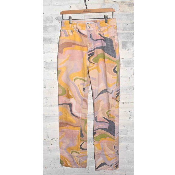 Zara Funky Retro Boot Cut Jeans Size 4 - Picture 1 of 8